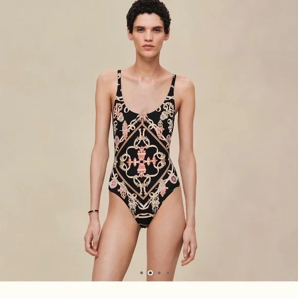 NWT! HERMÈS Grace Swimsuit Black FR size 38
